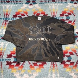 Vintage AC/DC back in black Russell crewneck sweatshirt